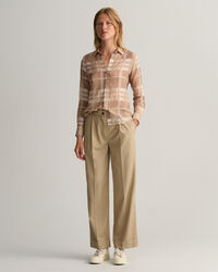 Regular Fit Cotton Silk Check Shirt