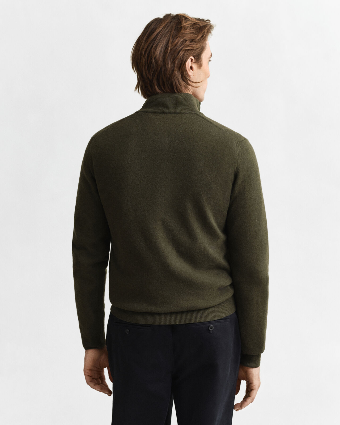 Superfine Lambswool Half-Zip Sweater