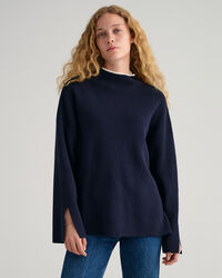 Ribbed Mock Neck Sweater