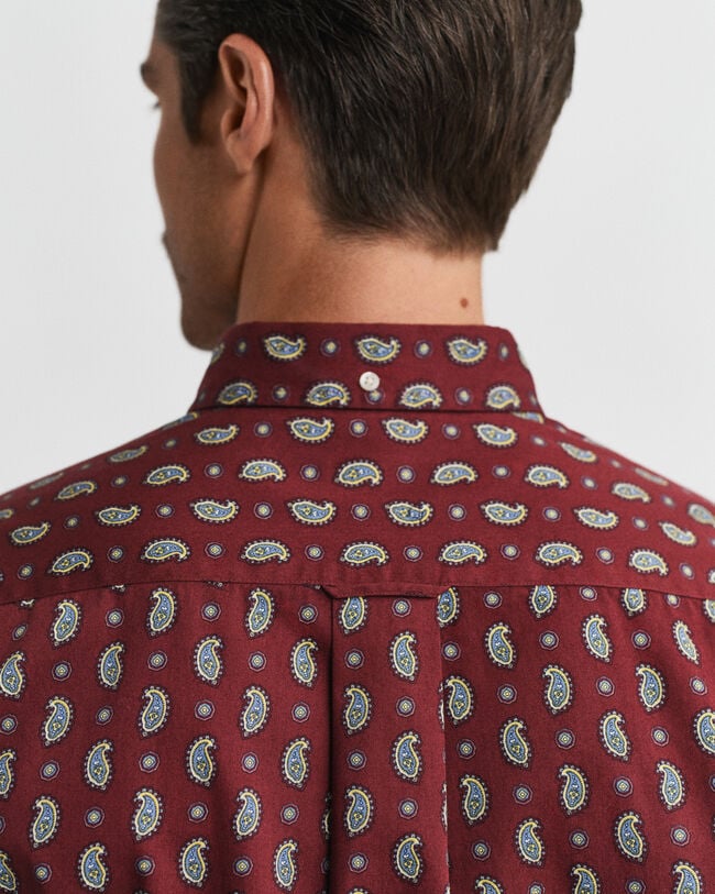 Regular Fit Paisley Printed Twill Shirt