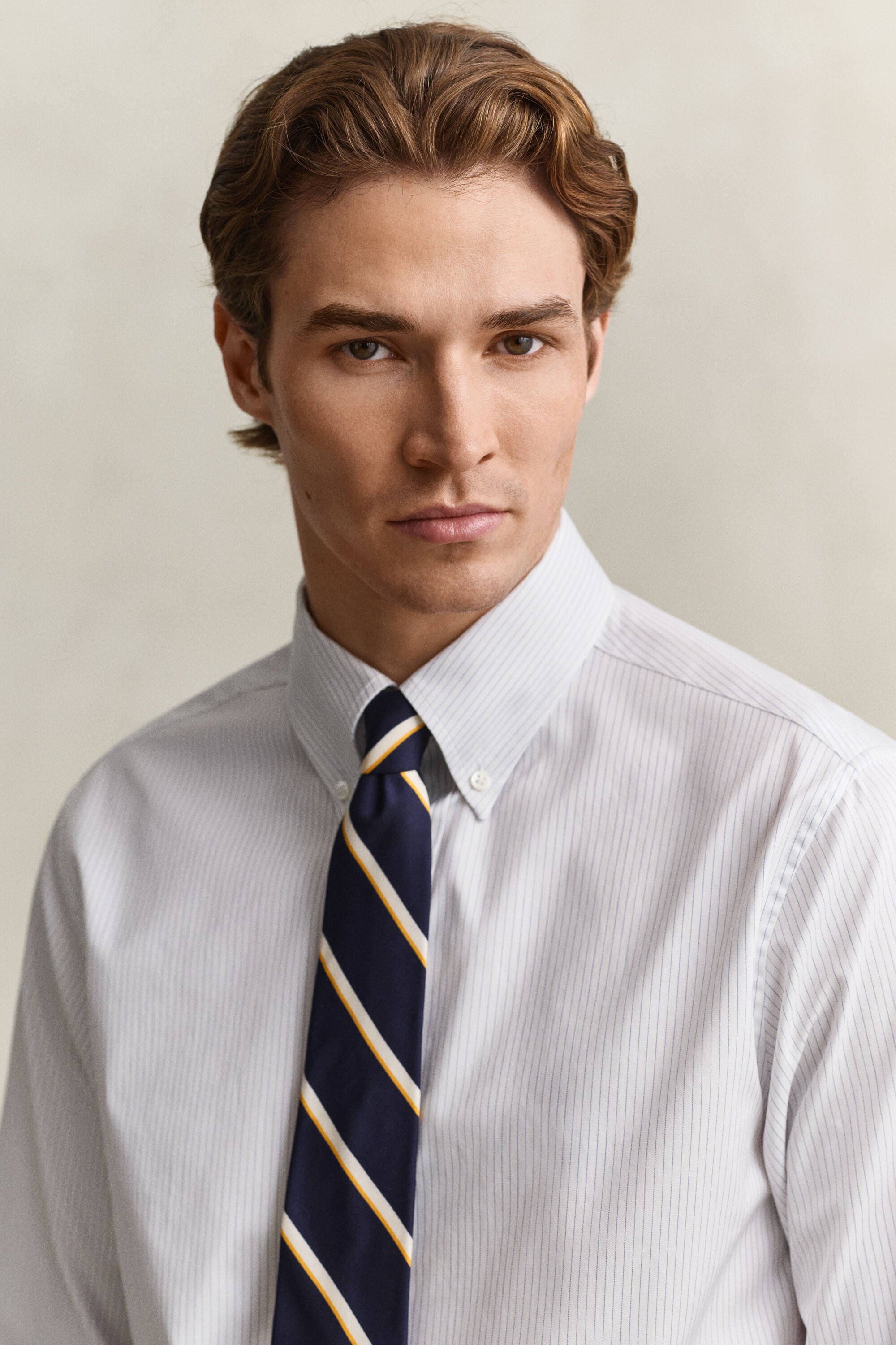Striped Twill Dress Shirt
