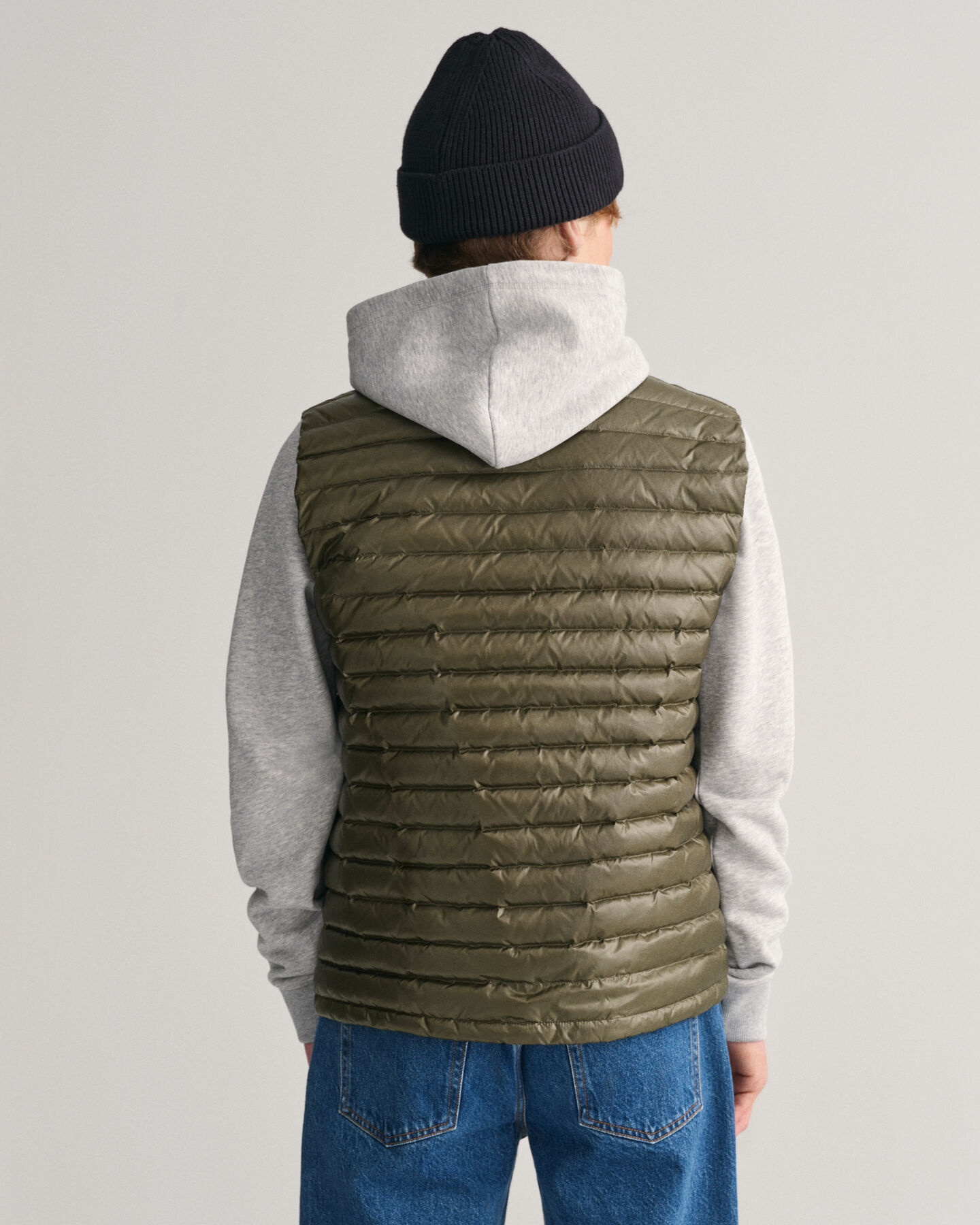 Teens Shiny Lightweight Padded Down Vest