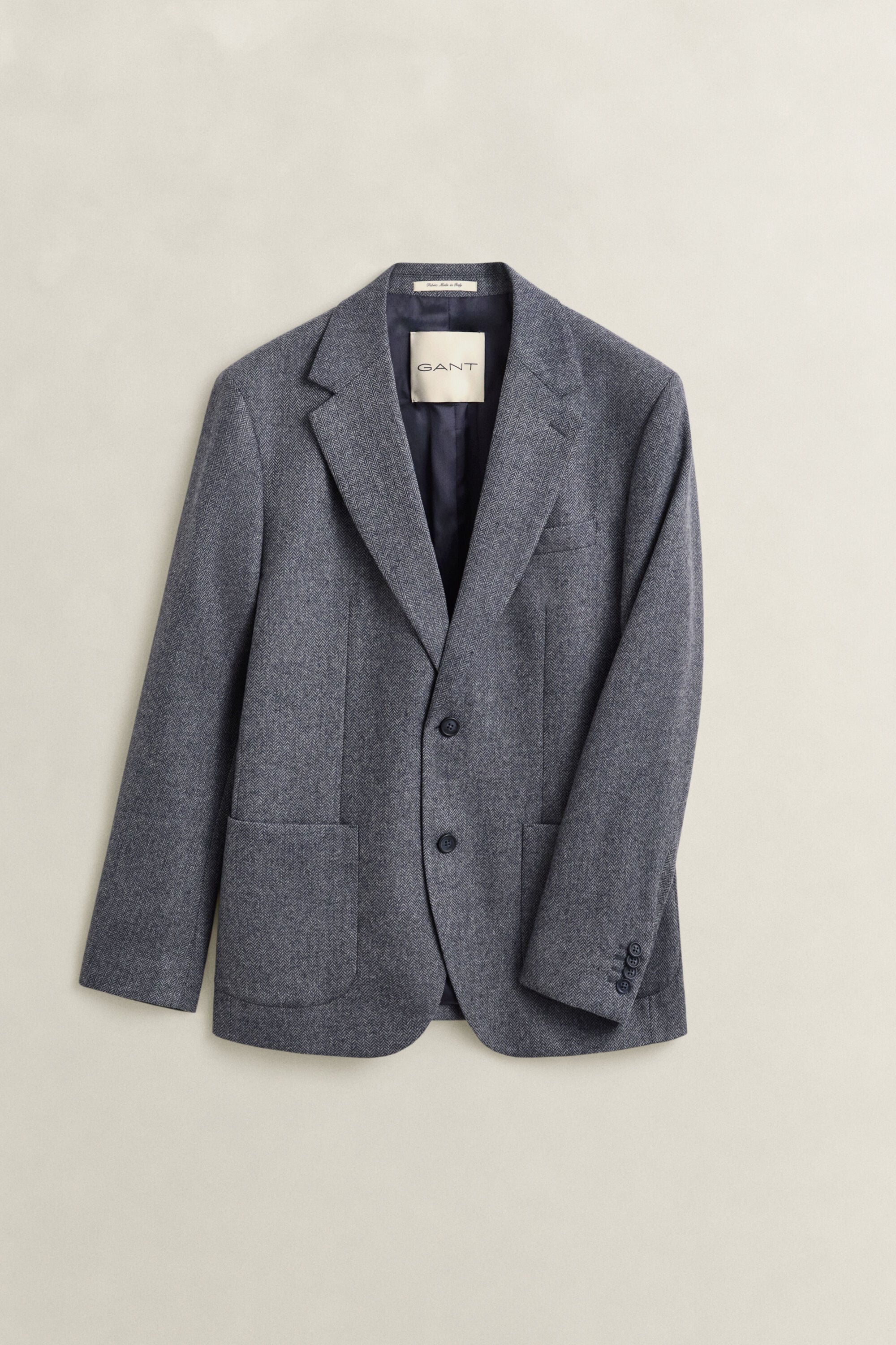 Wool Herringbone Suit Jacket