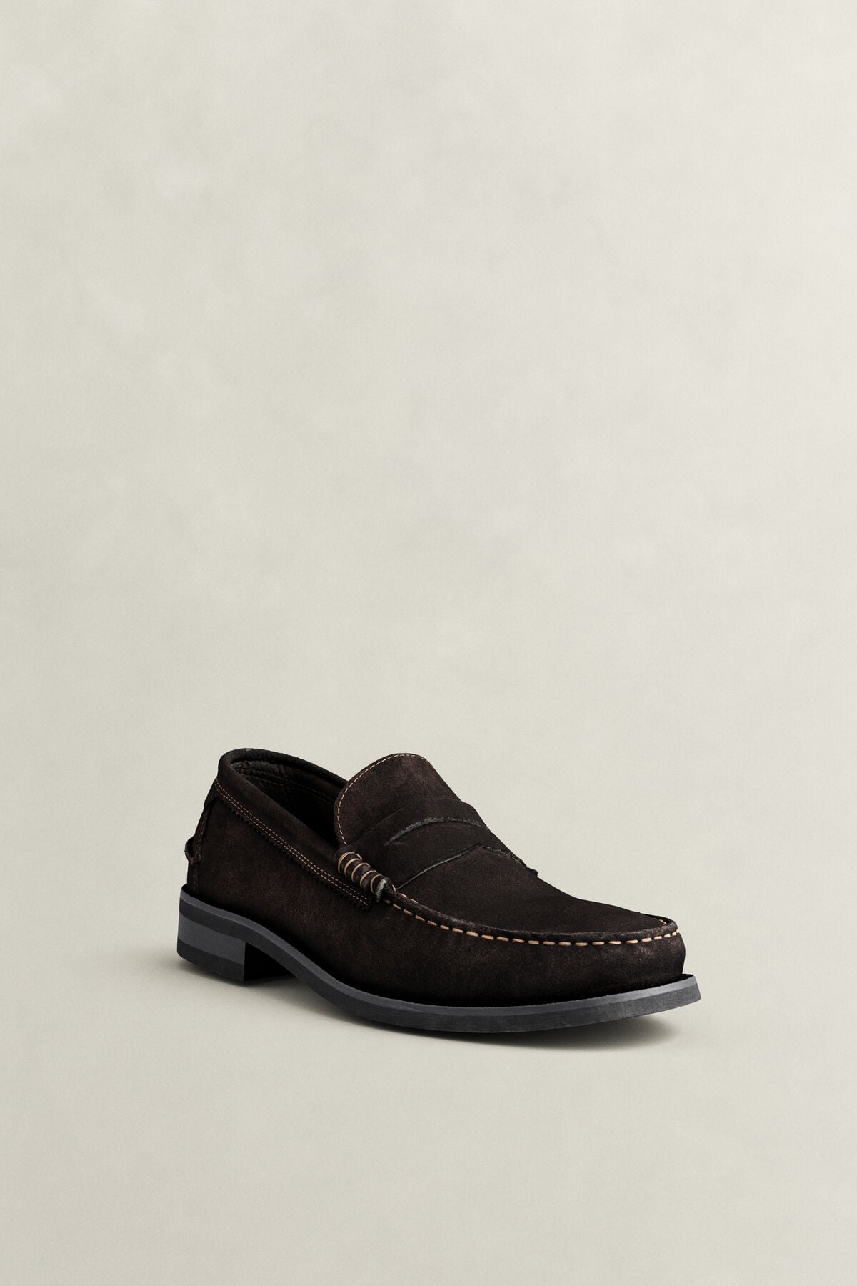 Lenkoxx Suede Loafers — WEATHERED BROWN