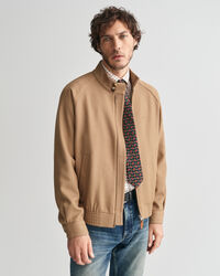 Wool Blend Harrington Jacket