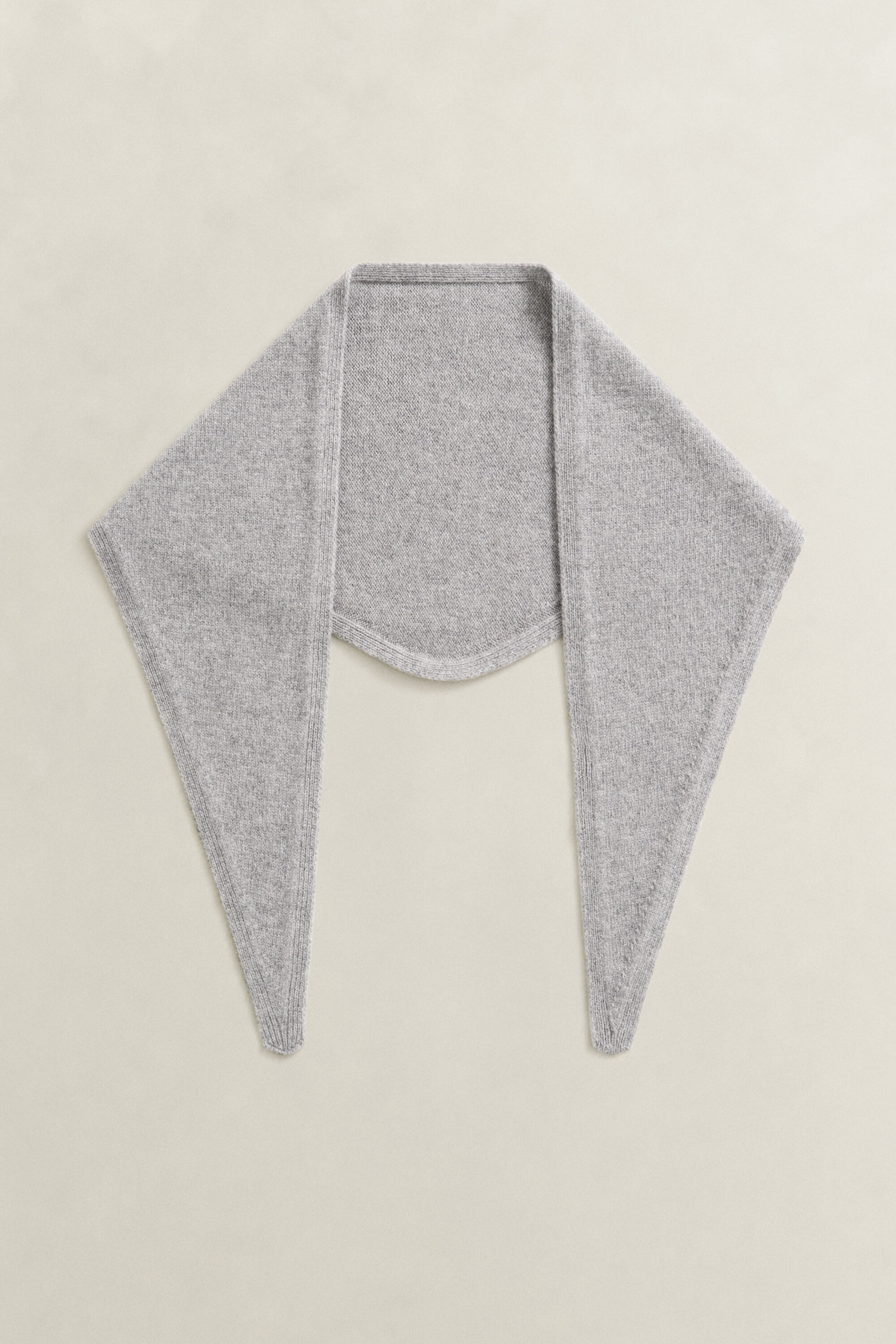 Wool Cashmere Triangle Scarf