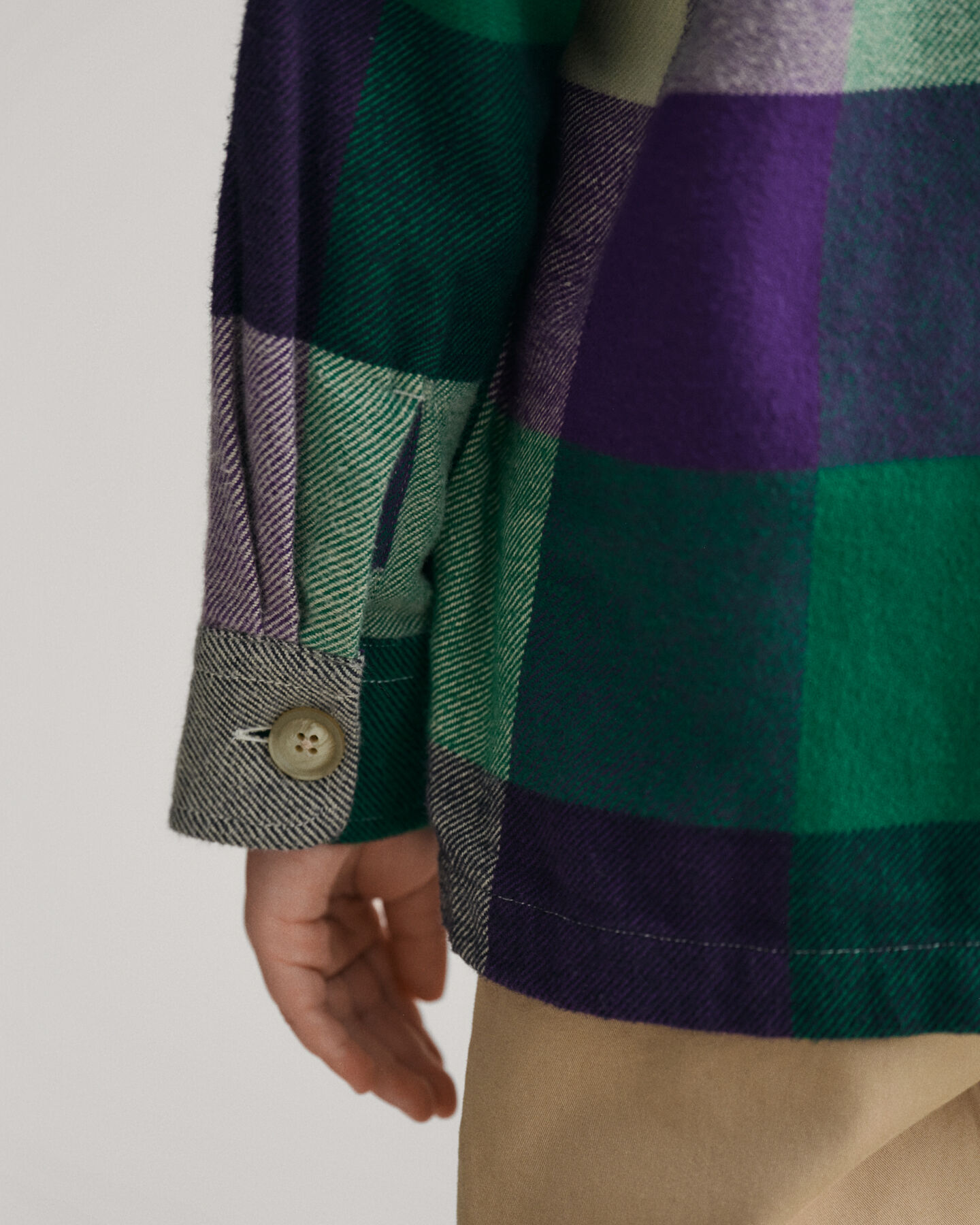 Kids Shield Checked Overshirt