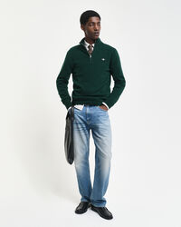 Extra Fine Lambswool Half-Zip Sweater