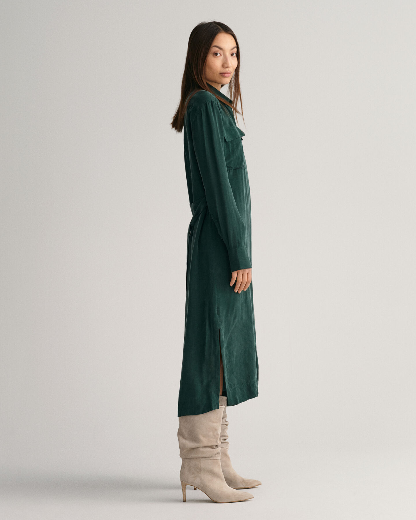 Relaxed Fit Utility Shirt Dress