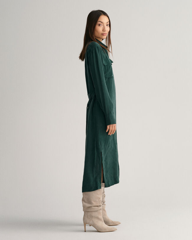 Relaxed Fit Utility Shirt Dress