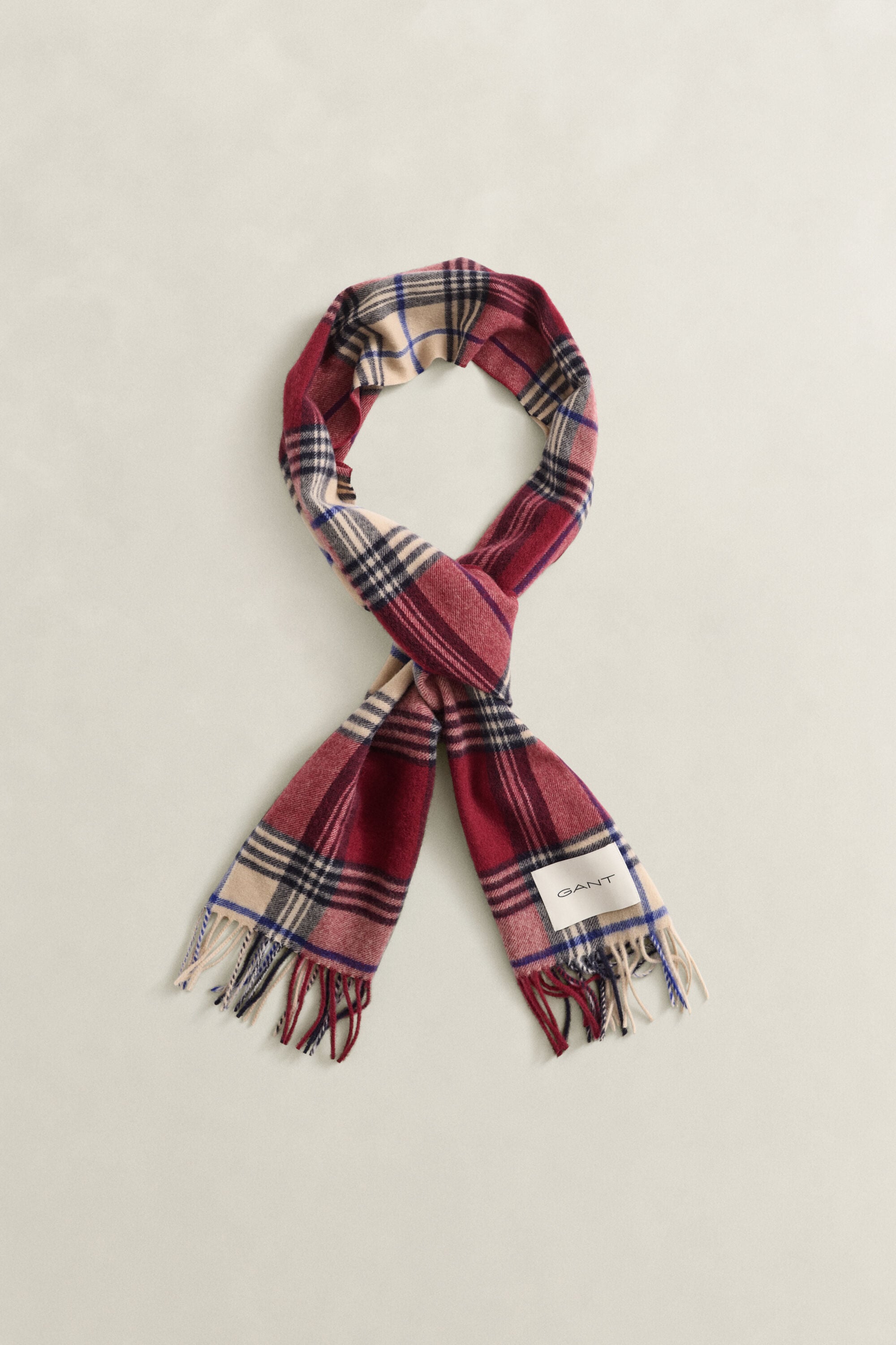 Checked Wool Scarf