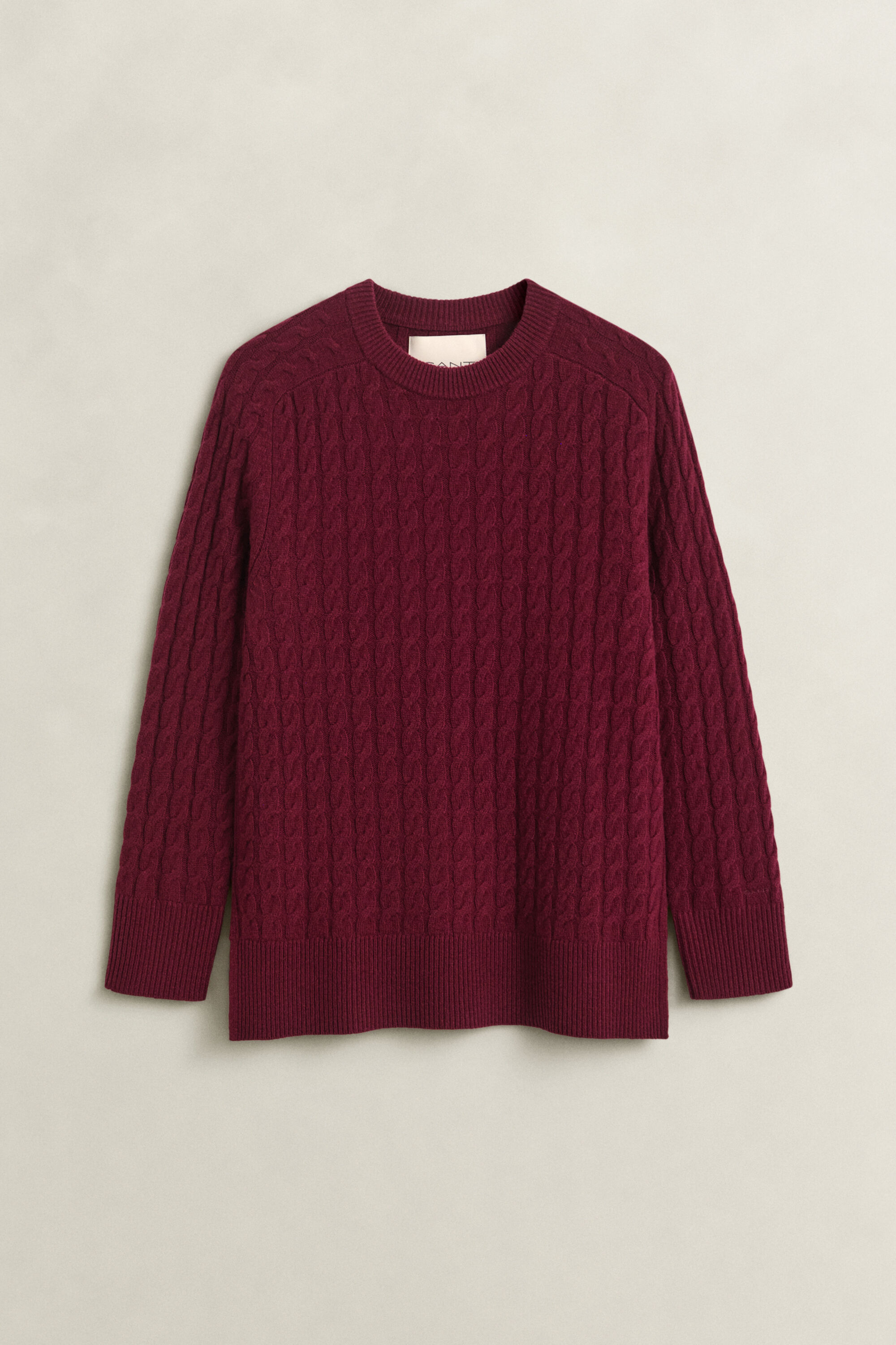Wool Cashmere Cable Knit Sweater