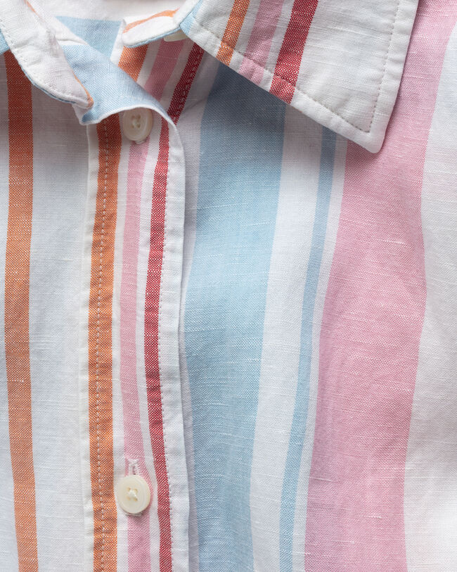 Multistripe Shirt Dress