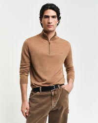Extra Fine Merino Wool Half-Zip Sweater