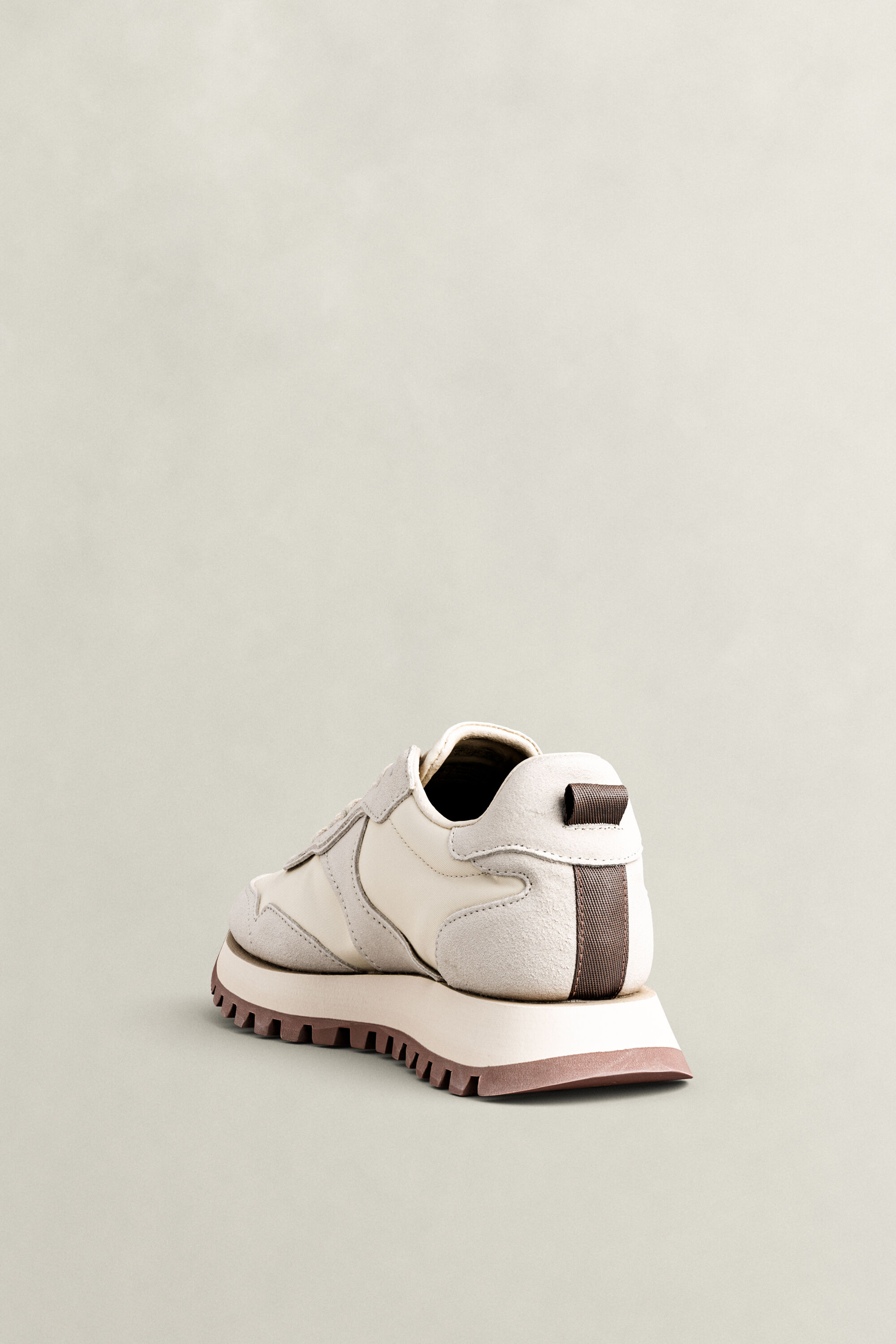 Caffay Suede Nylon Sneakers — SOFT OAT