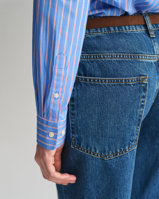 Regular Fit Classic Striped Poplin Shirt