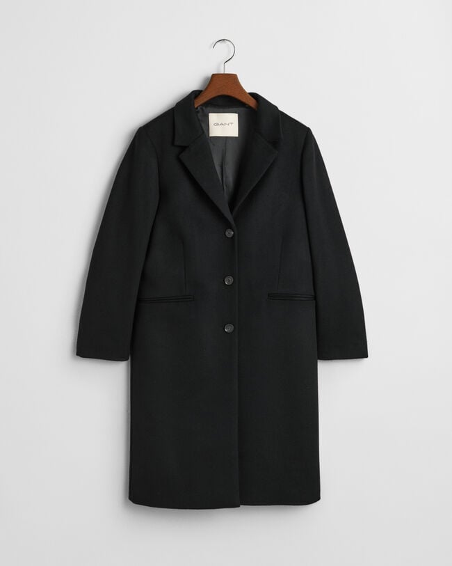 Classic Tailored Fit Wool Coat