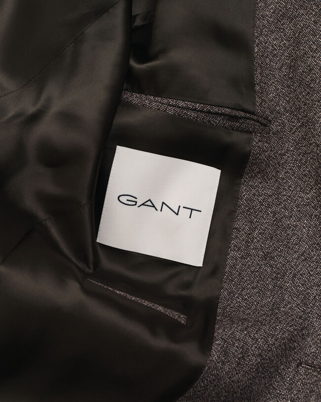 Relaxed Fit Moulin&eacute; Wool Suit Blazer