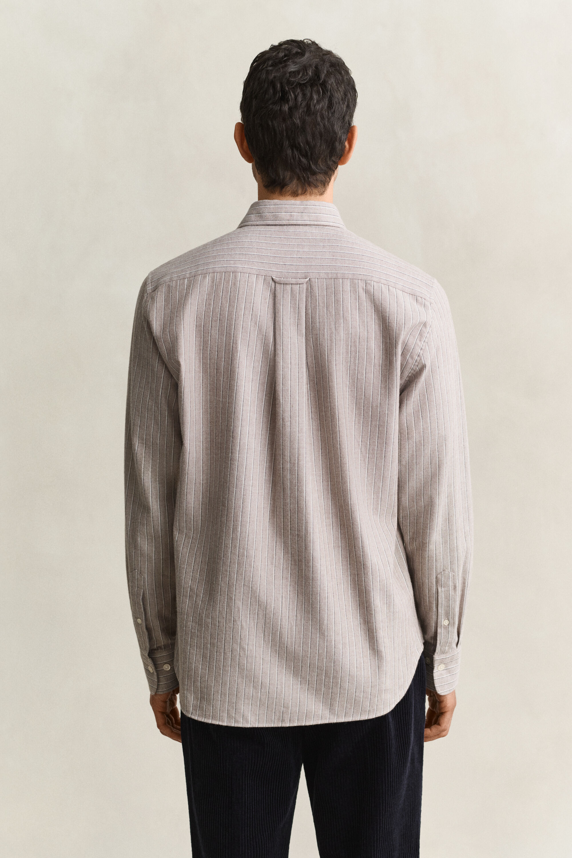 Striped Flannel Mélange Shirt
