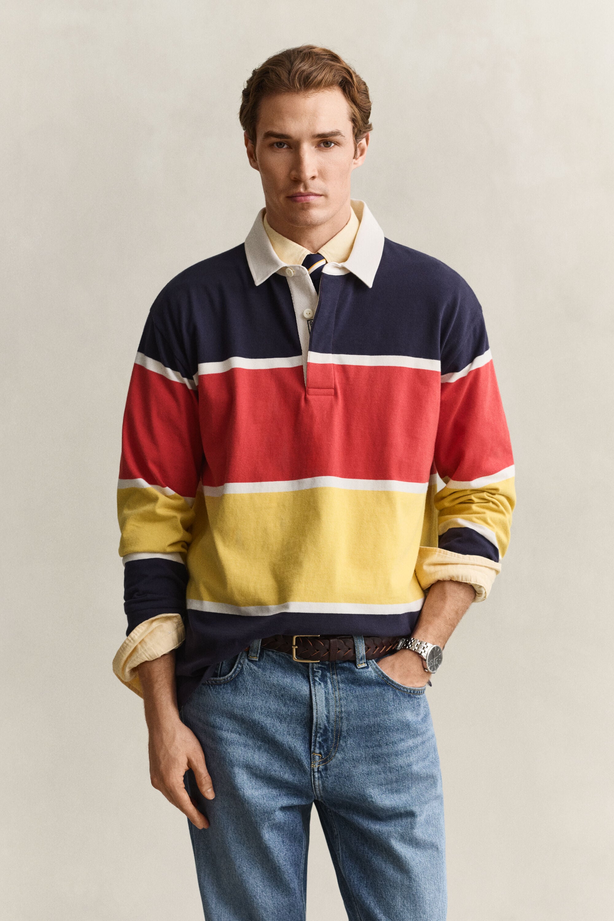 Relaxed Striped Rugger