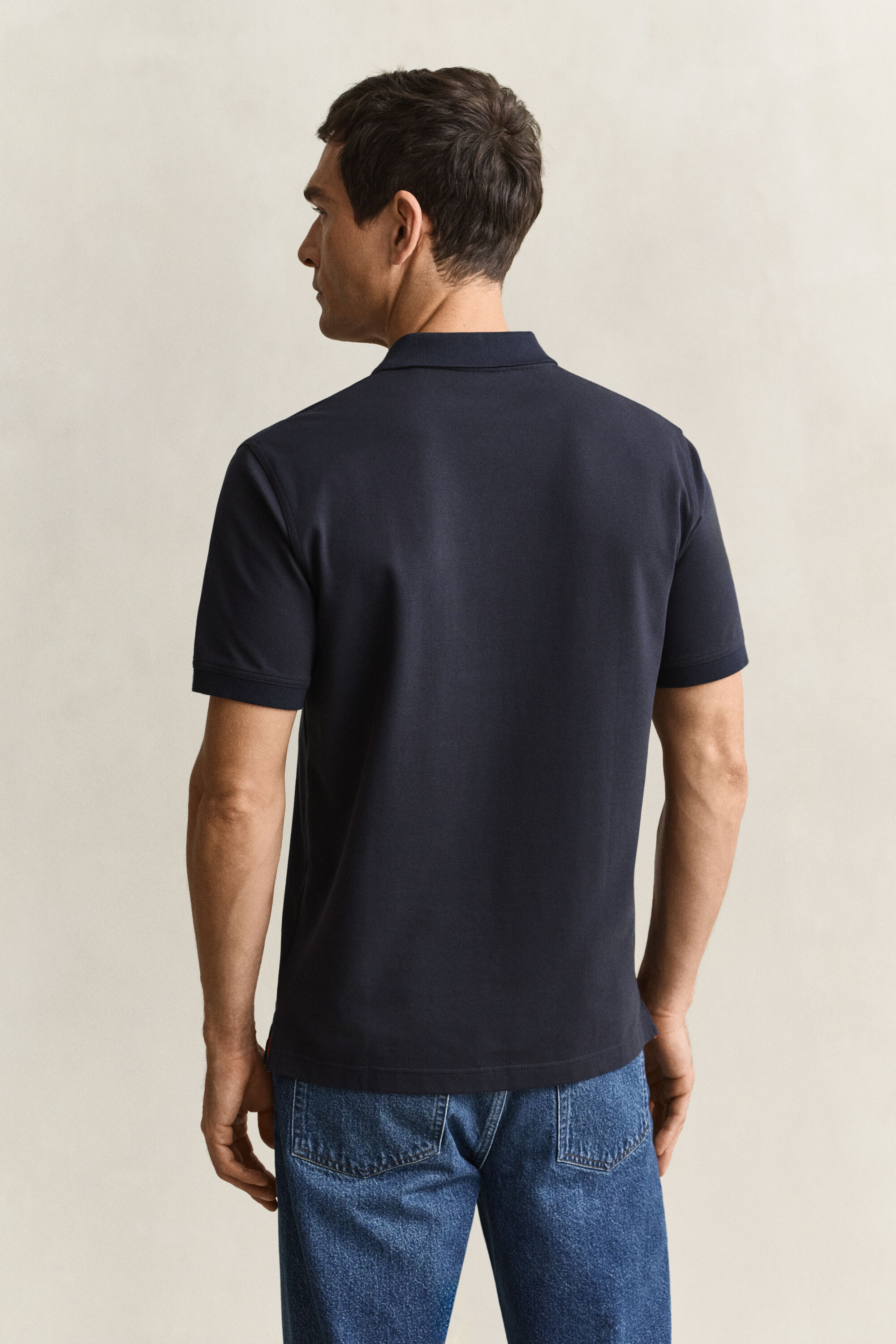 Contrast Piqué Polo Shirt