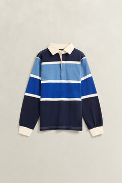 Teen Boys Striped Graphic Rugger — EVENING BLUE 2
