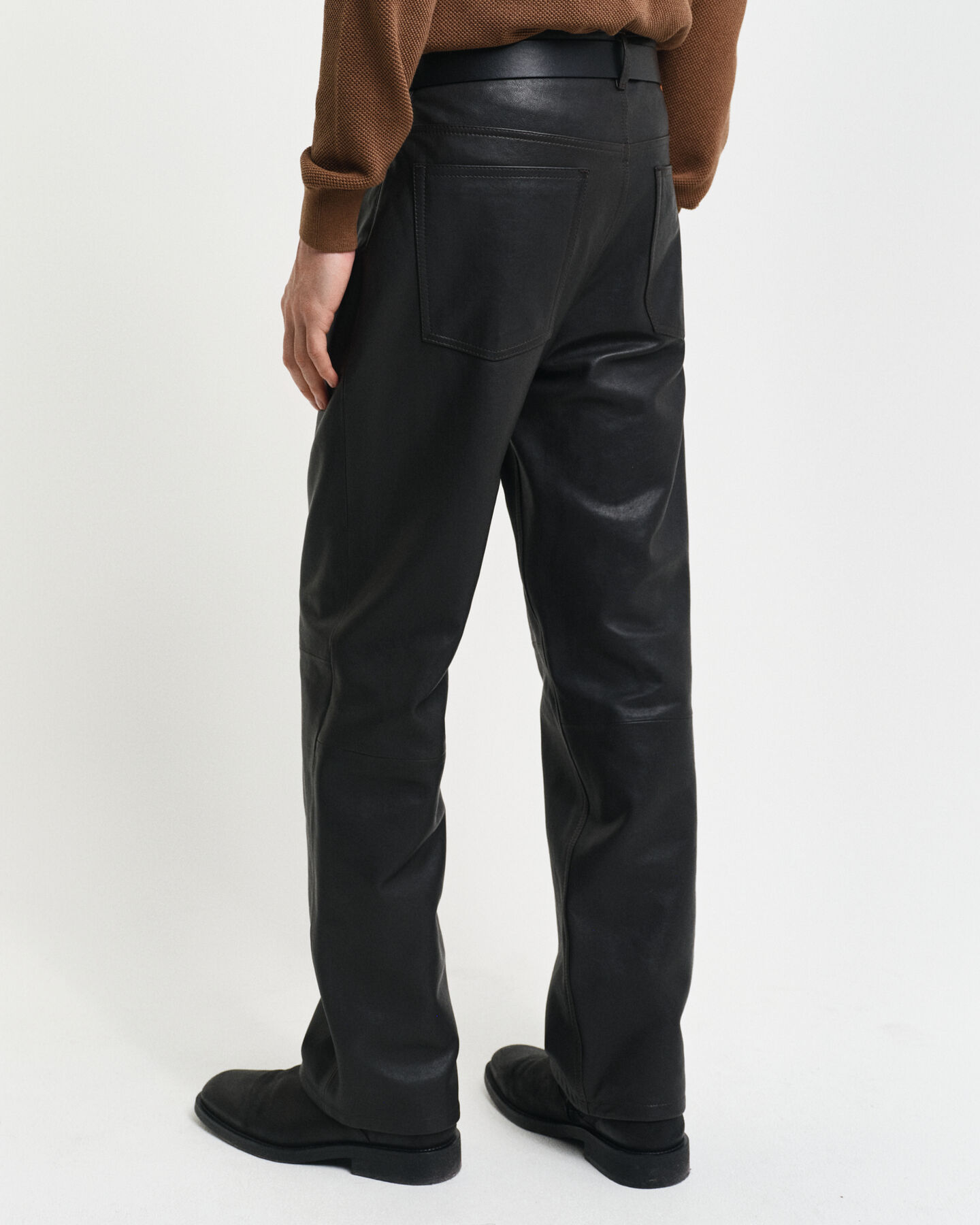 5-Pocket Leather Jeans