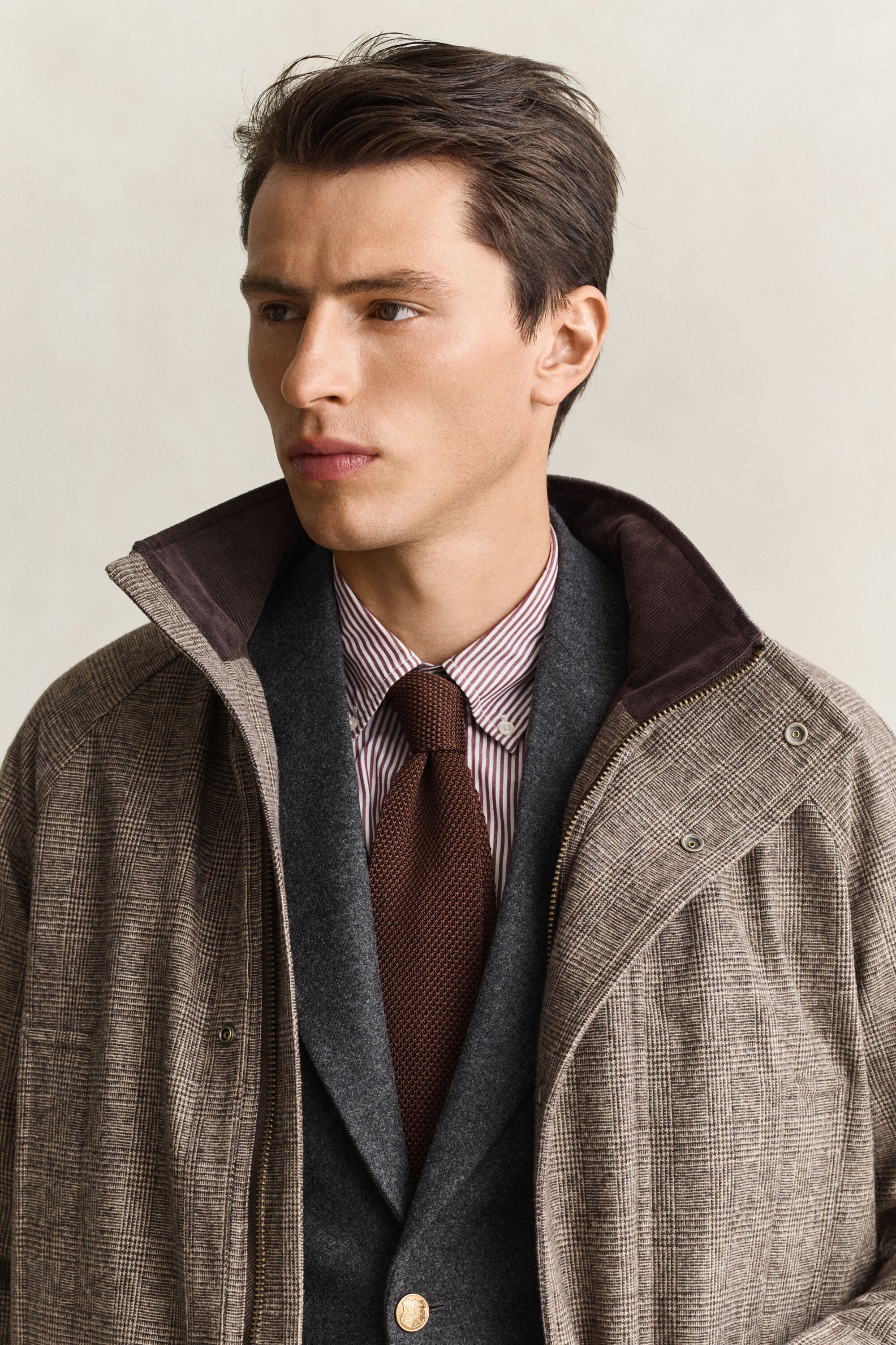 Wool Blend Double Decker Jacket