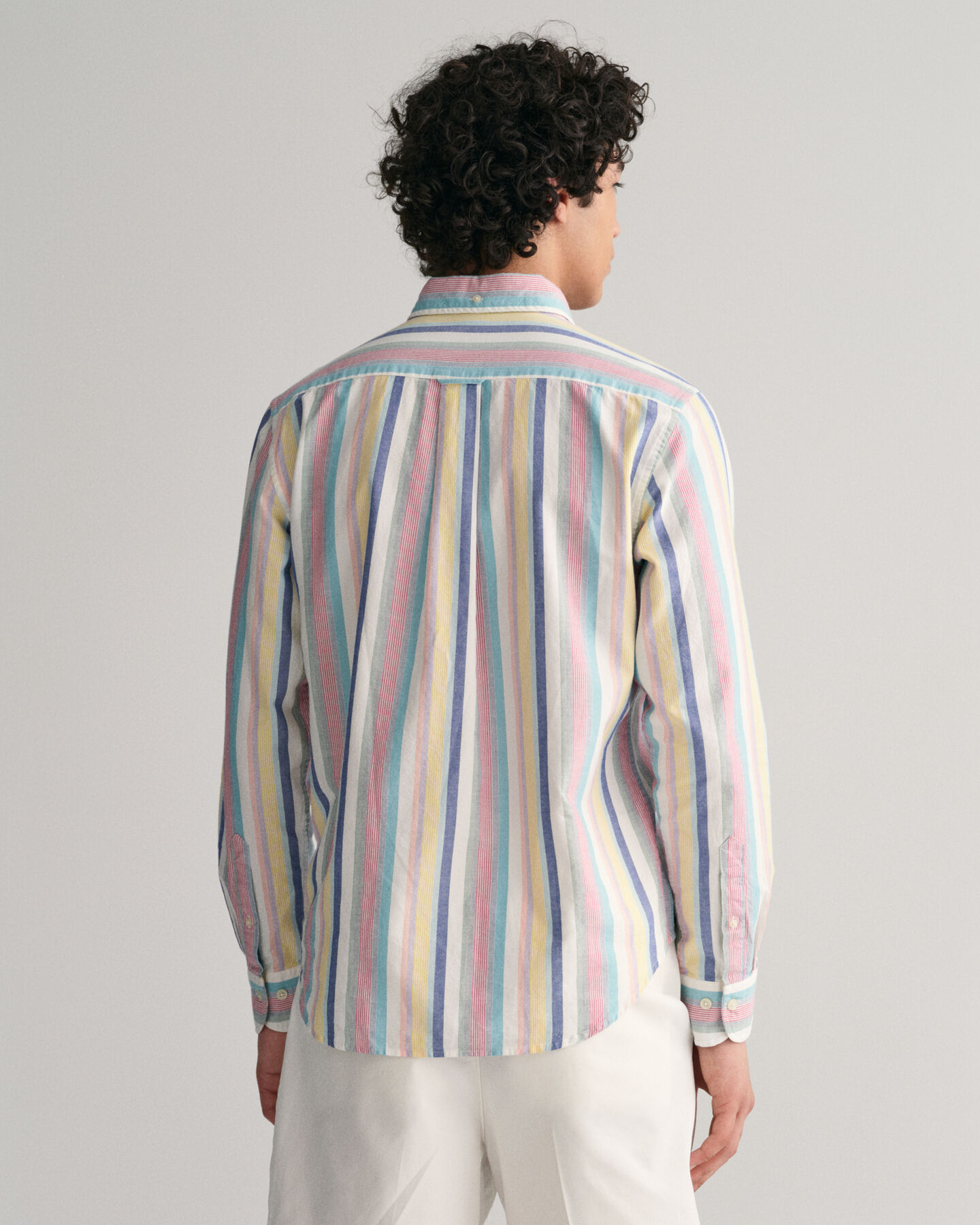 Regular Fit Multi Stripe Oxford Shirt