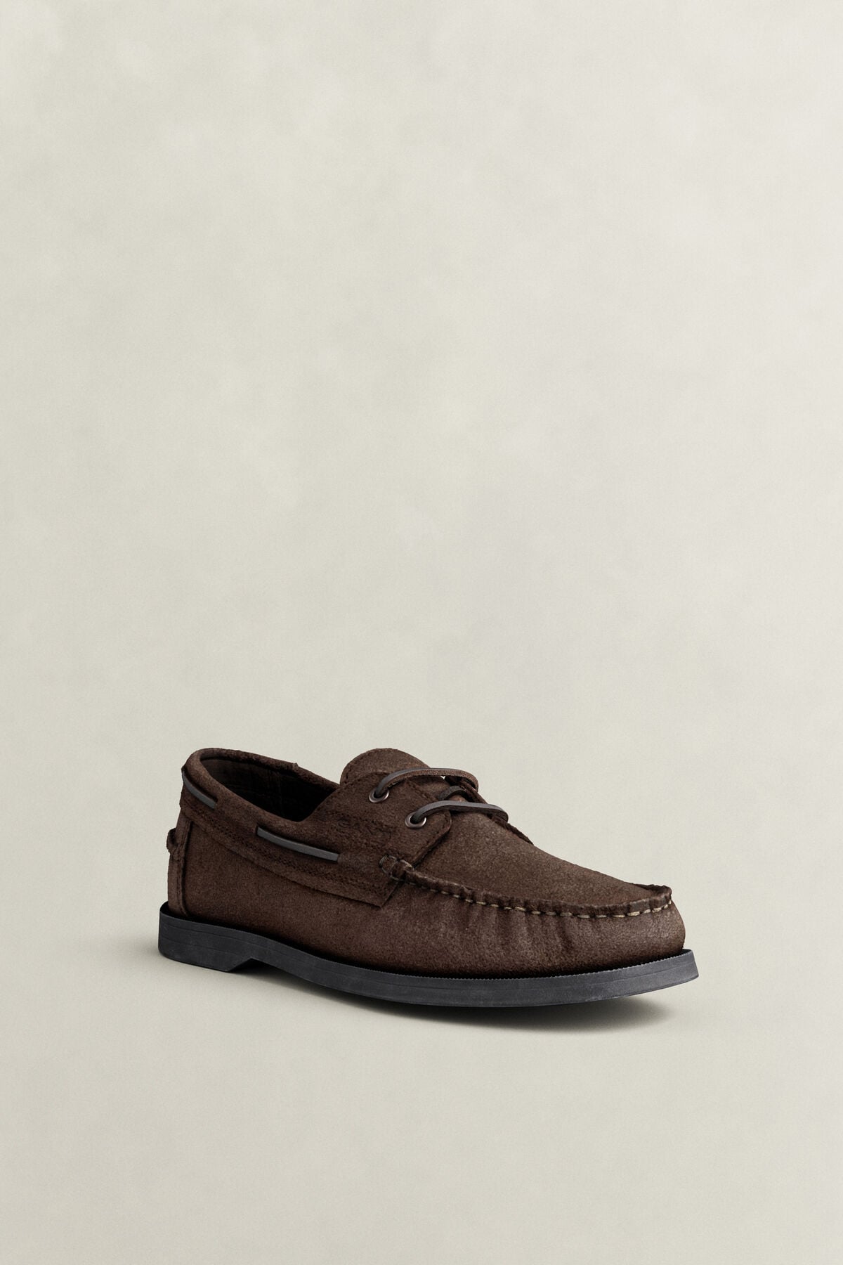 Yardport Suede Boat Shoes — DARK BROWN