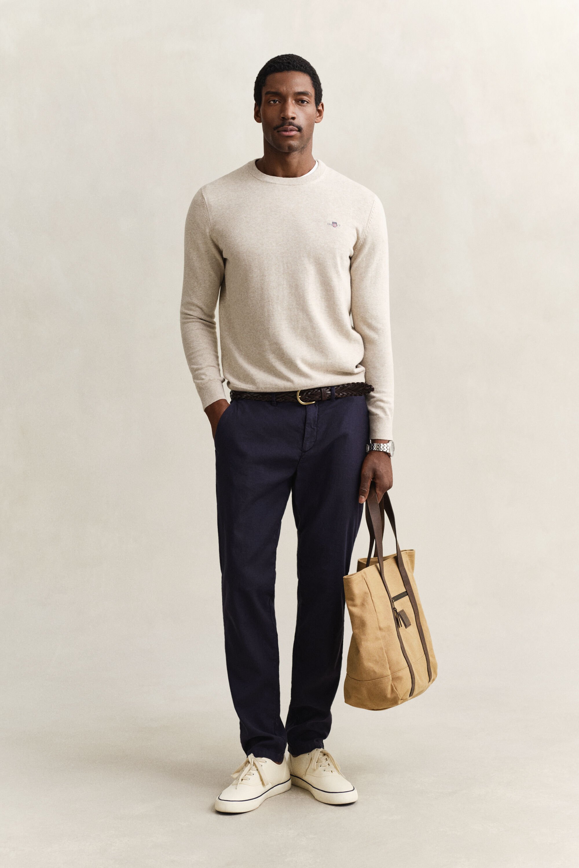 Cotton Crew Neck Sweater