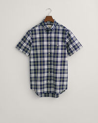 Regular Fit Checked Poplin Short Sleeve Shirt