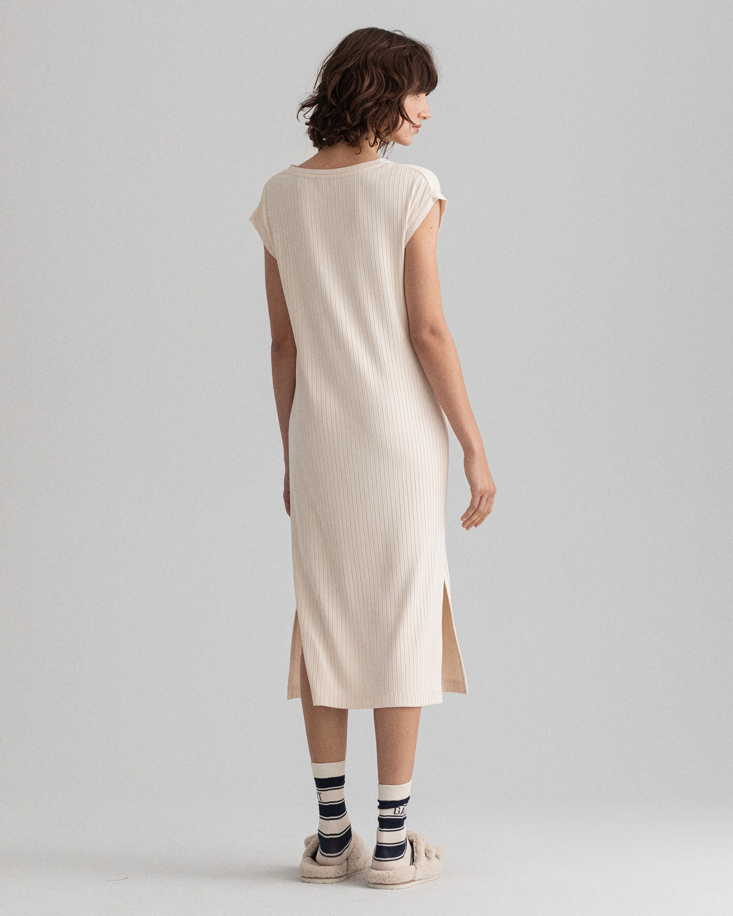 Detail Slit Jersey Dress