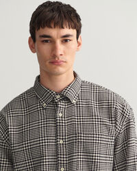 Oversized Houndstooth Cotton Shirt