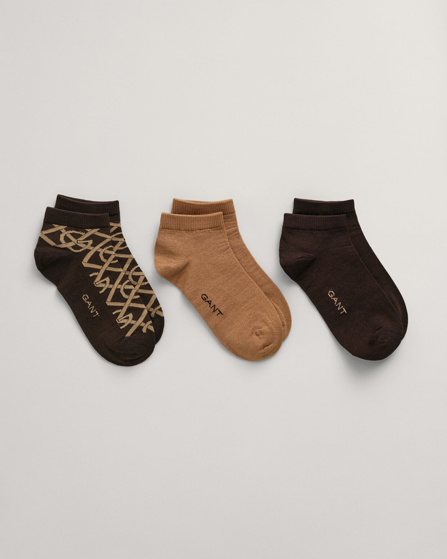 3-Pack G Patterned Ankle Socks