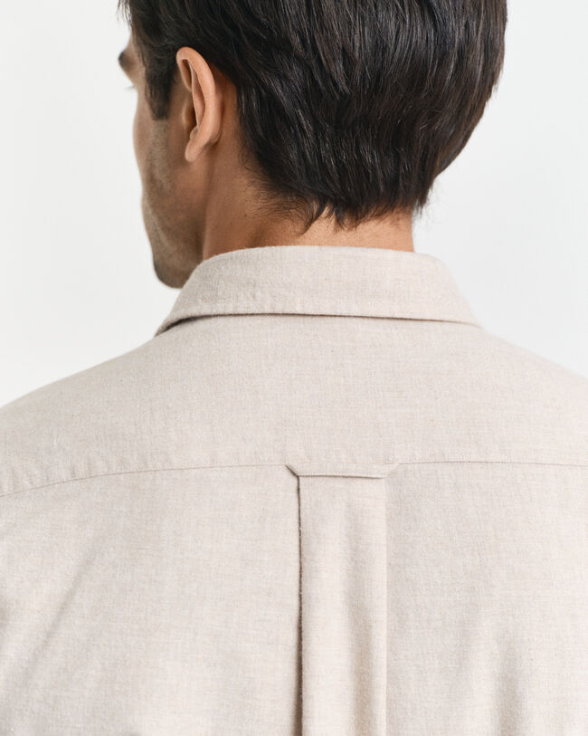 Regular Fit Melange Flannel Shirt