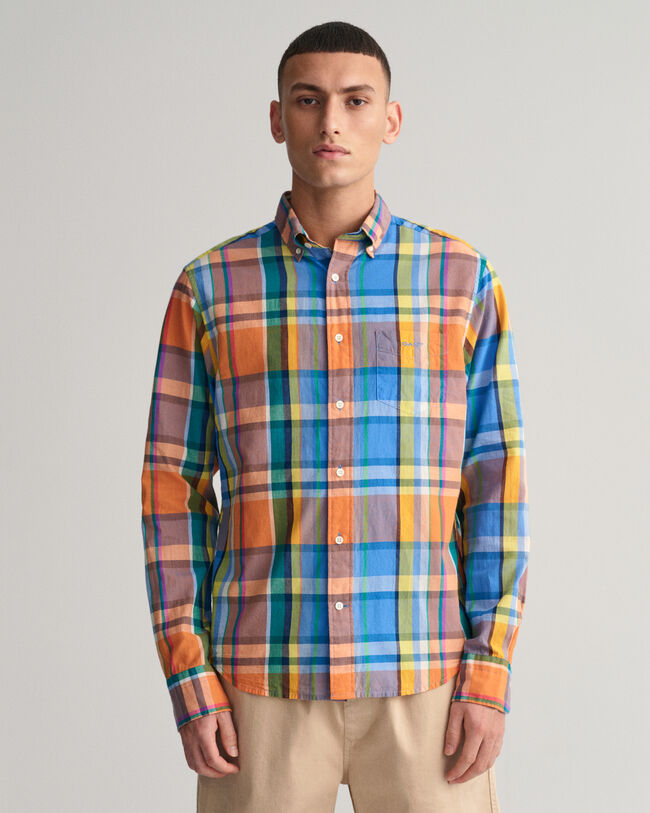 Regular Fit Colorful Madras Shirt