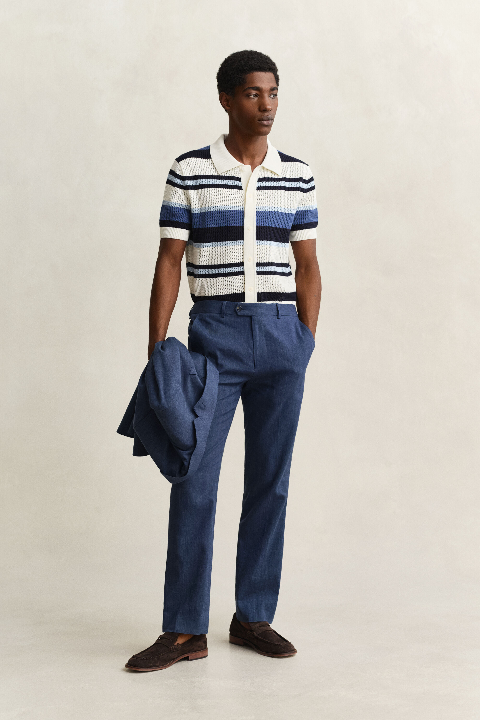 Linen Blend Suit Pants