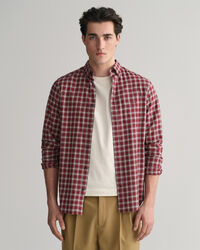Regular Fit Micro Tartan Flannel Shirt