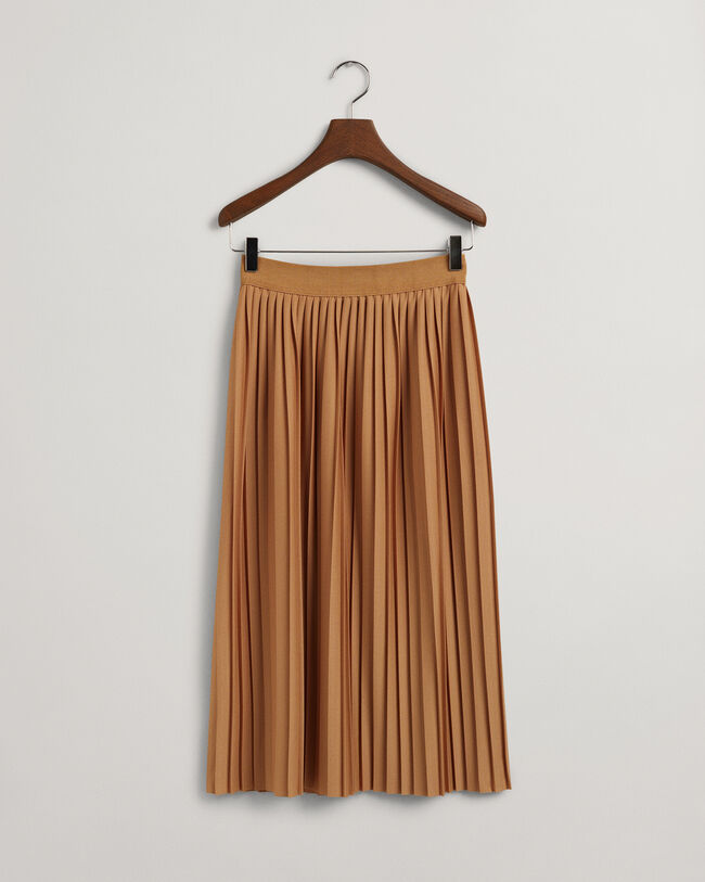Pleated Jersey Skirt