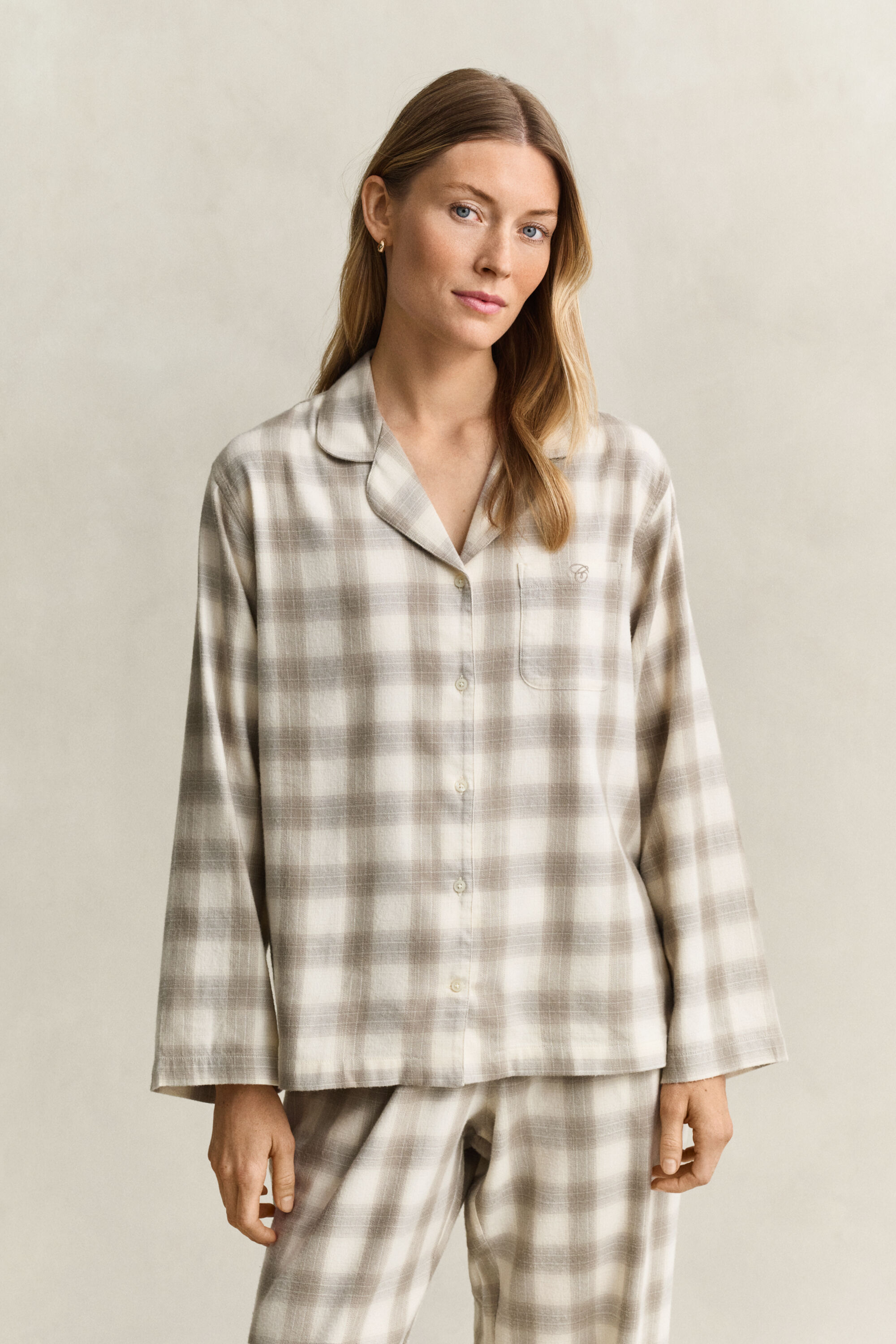 Checked Flannel Pajama Set