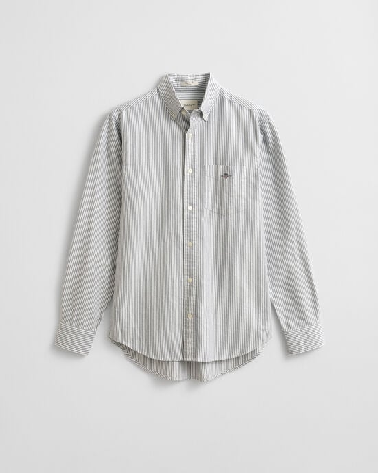 Regular Fit Banker Stripe Classic Oxford Shirt