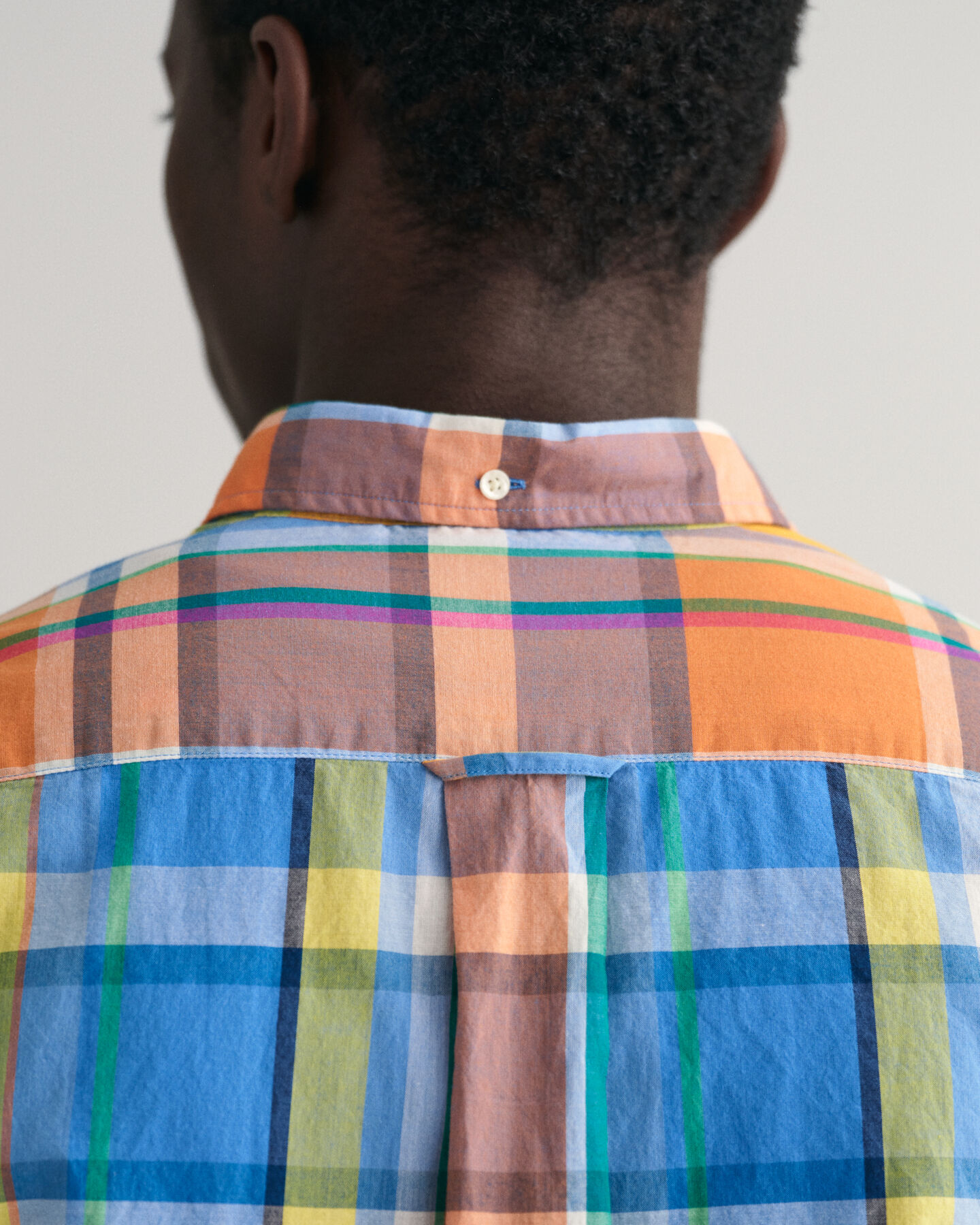 Regular Fit Colorful Madras Short Sleeve Shirt