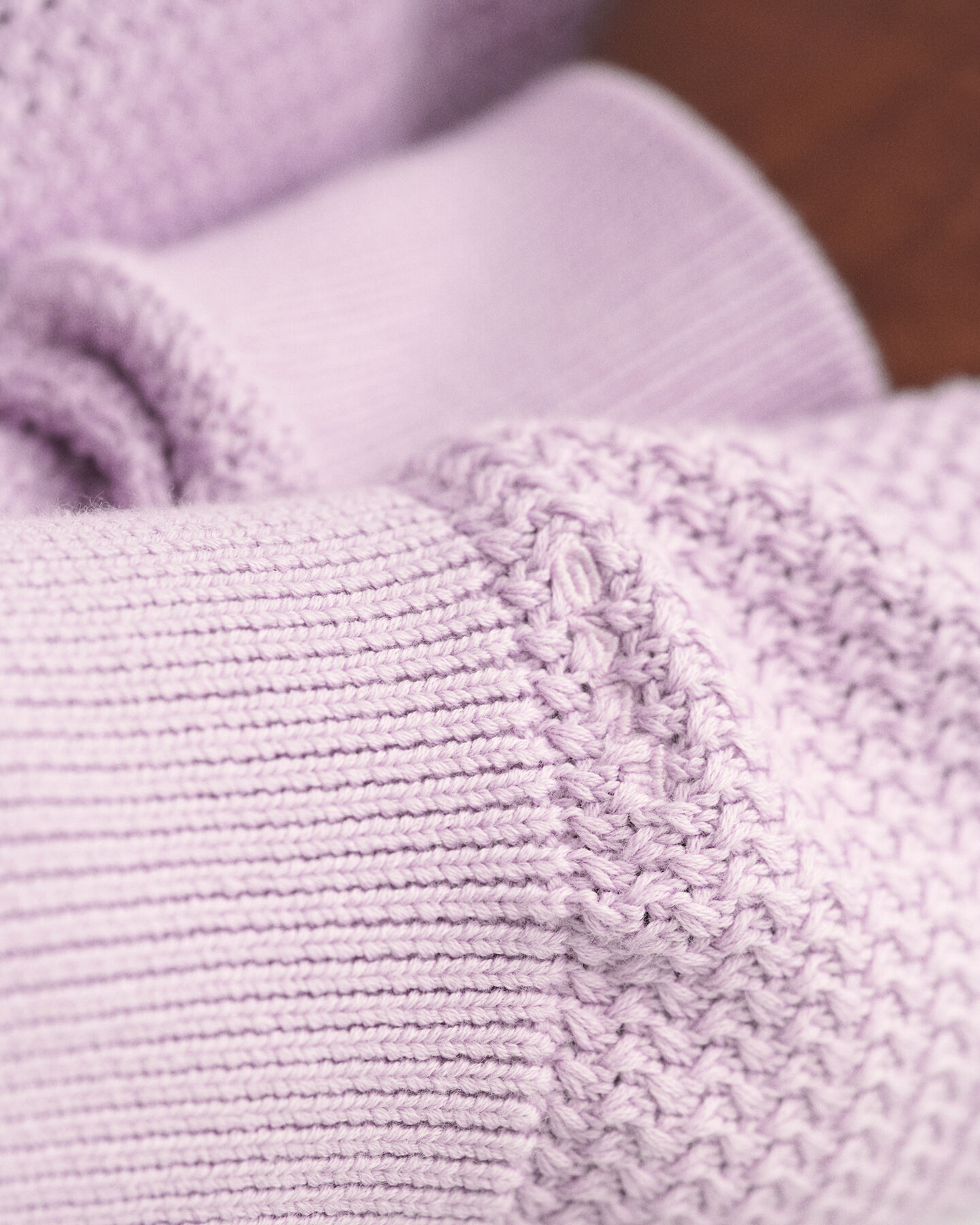 Textured Cotton Boat Neck Sweater