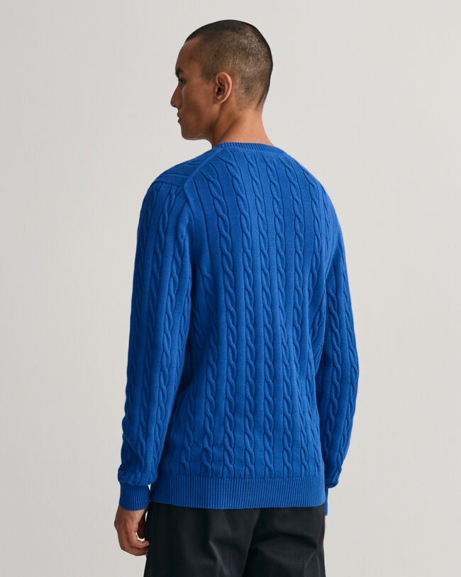 Cotton Cable Crew Neck Sweater