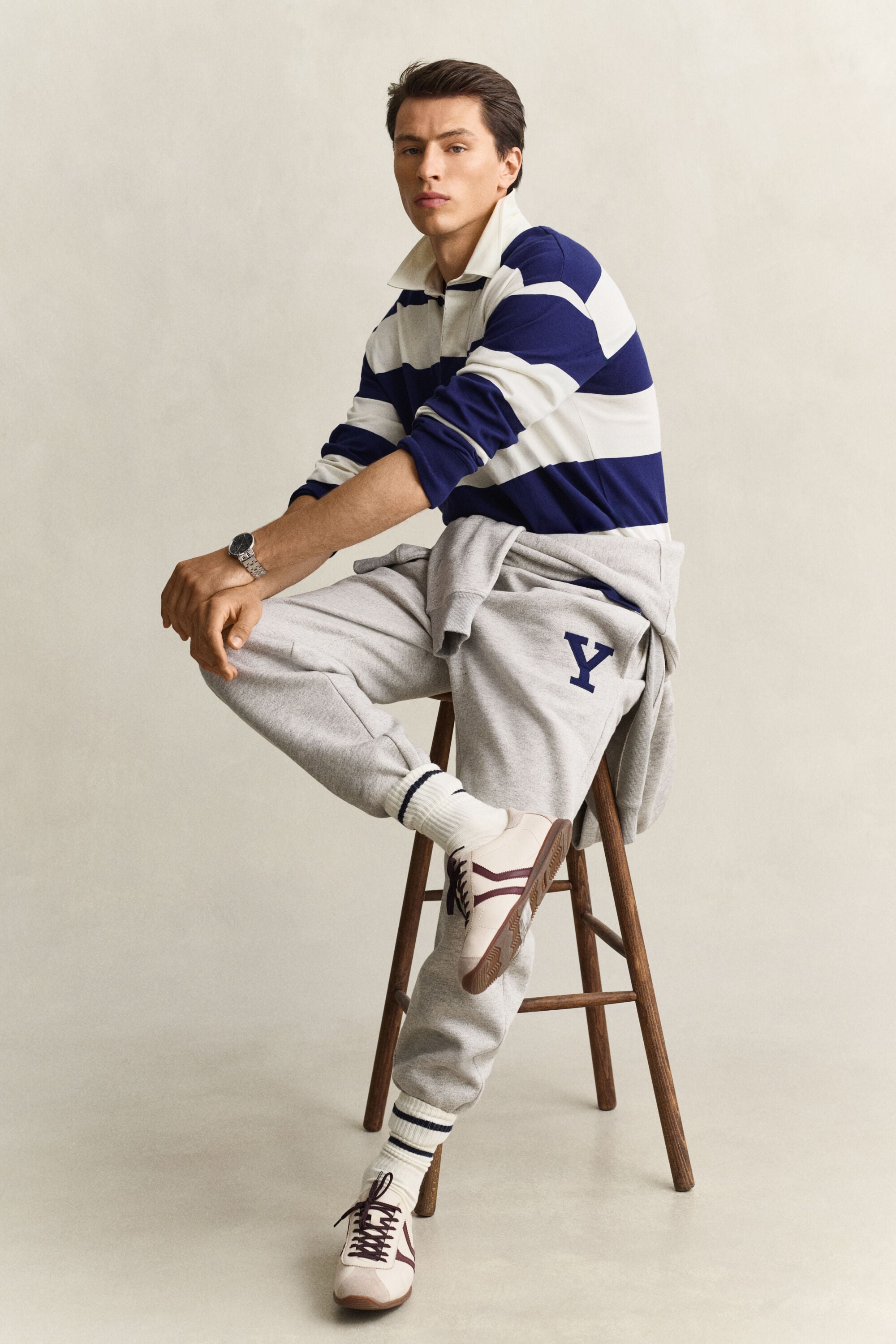 Gant x Yale Striped Heavy Rugger