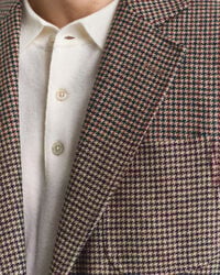Slim Fit Houndstooth Check Blazer