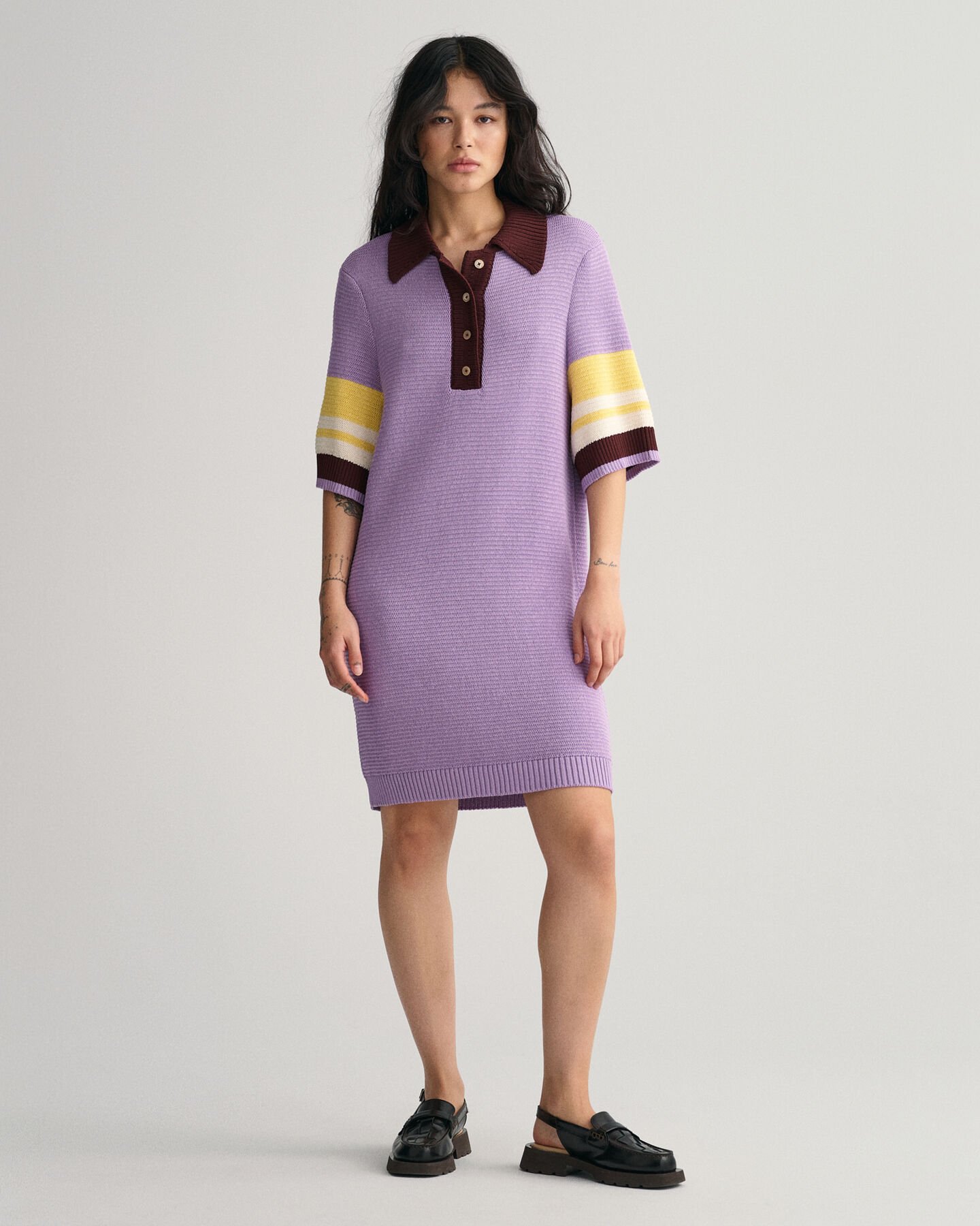 Polo Knit Mini Dress
