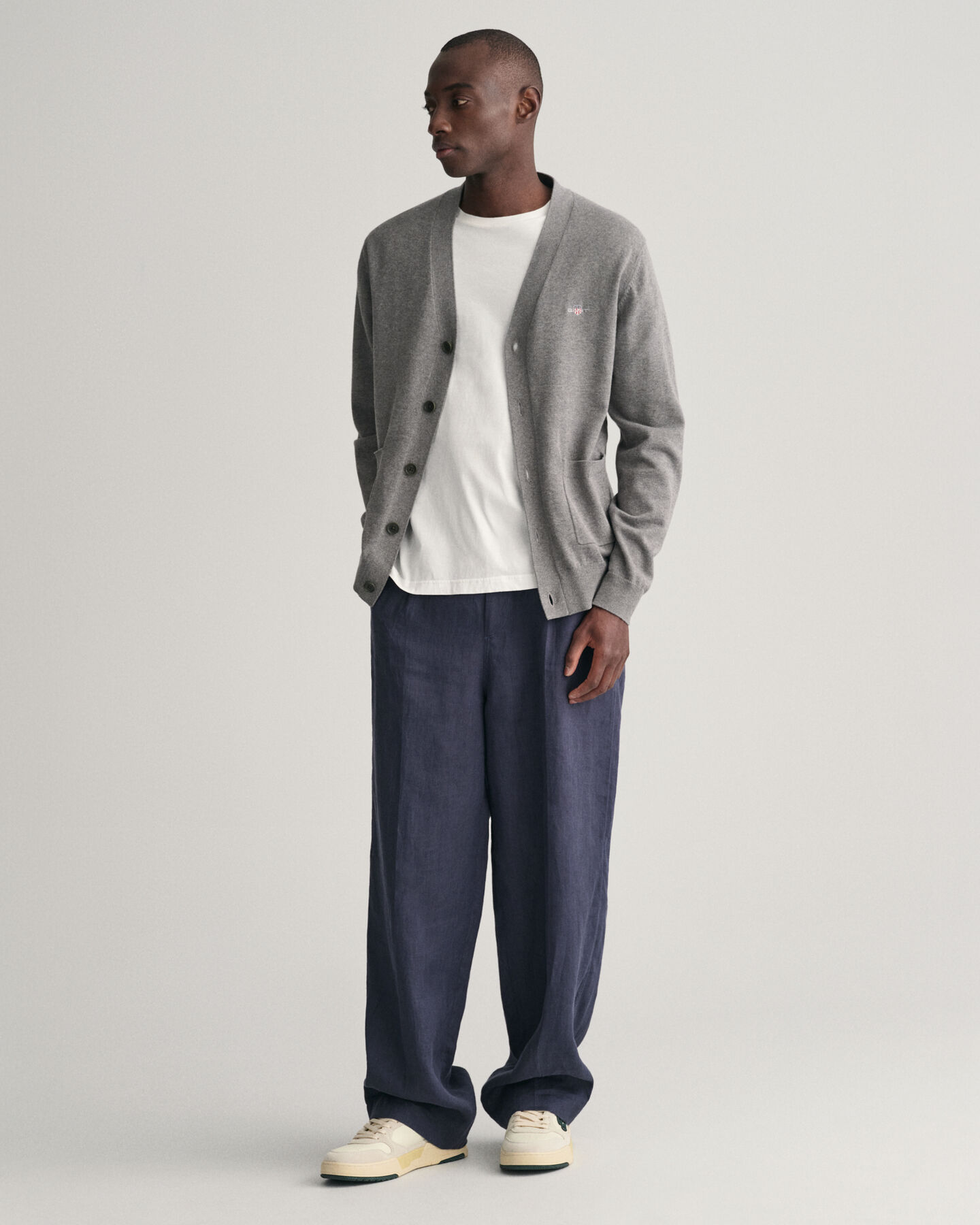 Classic Cotton V-Neck Cardigan