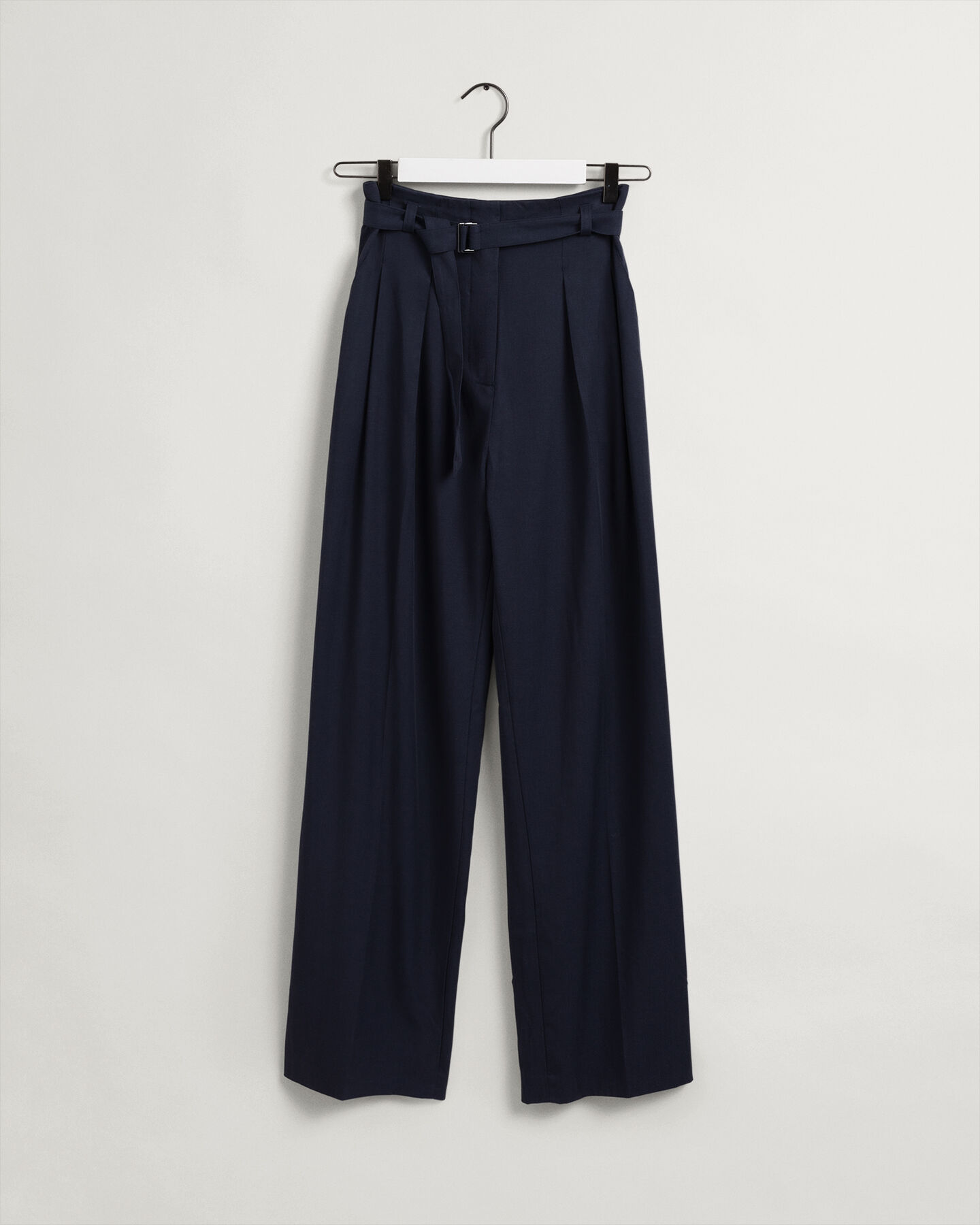 High-Waisted Fluid Pleated Chinos